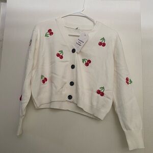 Yesstyle Cherry Sweater M NWT